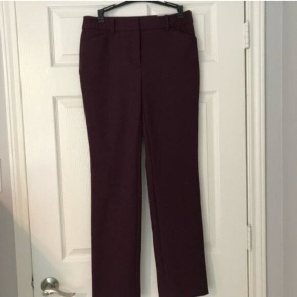 Chico's Pants - NWT Chico's So Slimming Straight-Leg Pants - Deep Burgundy